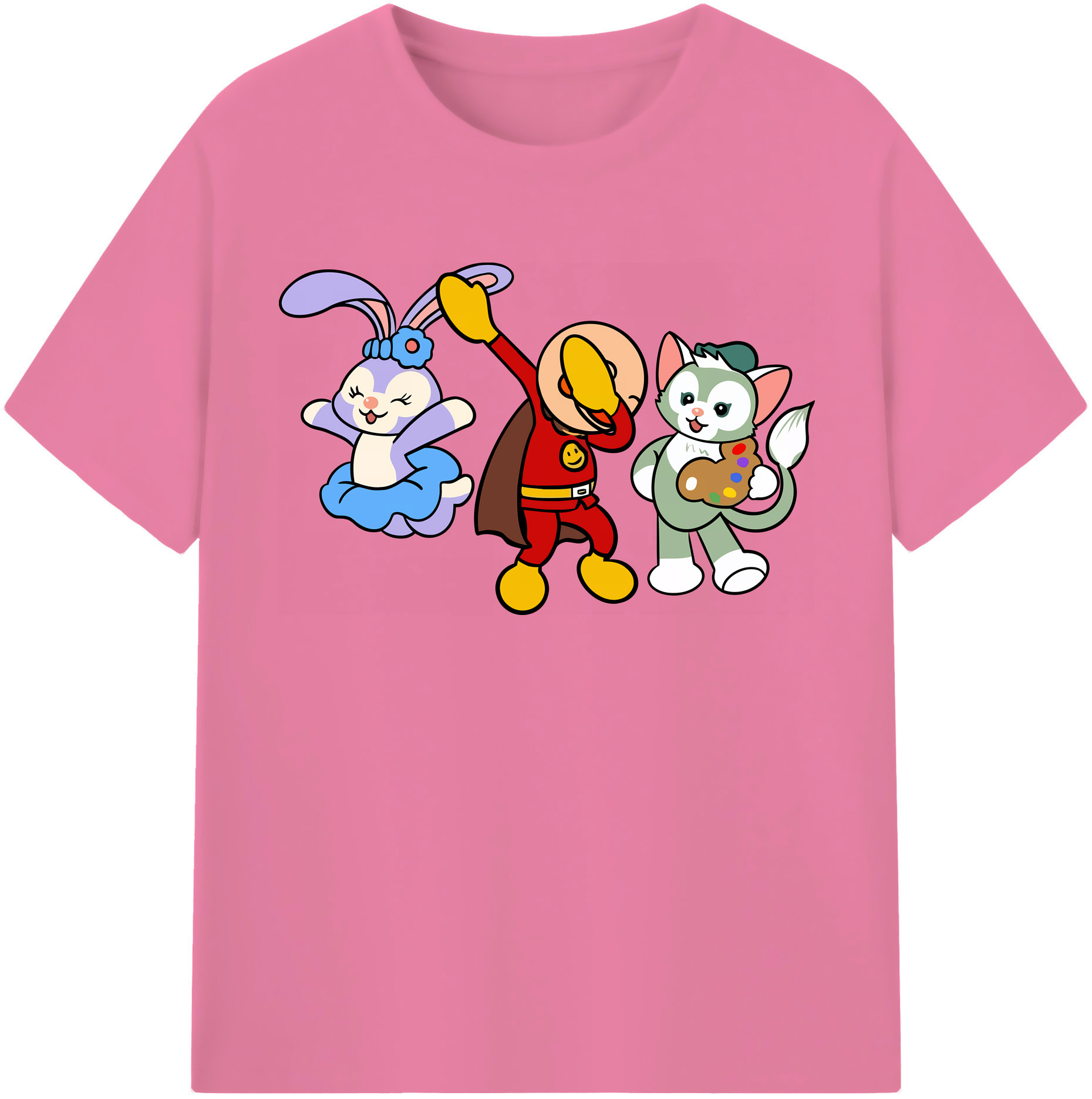 （画像用） アンパンマン Anpanman 綿100％半袖Tシャツ（フロントプリント）